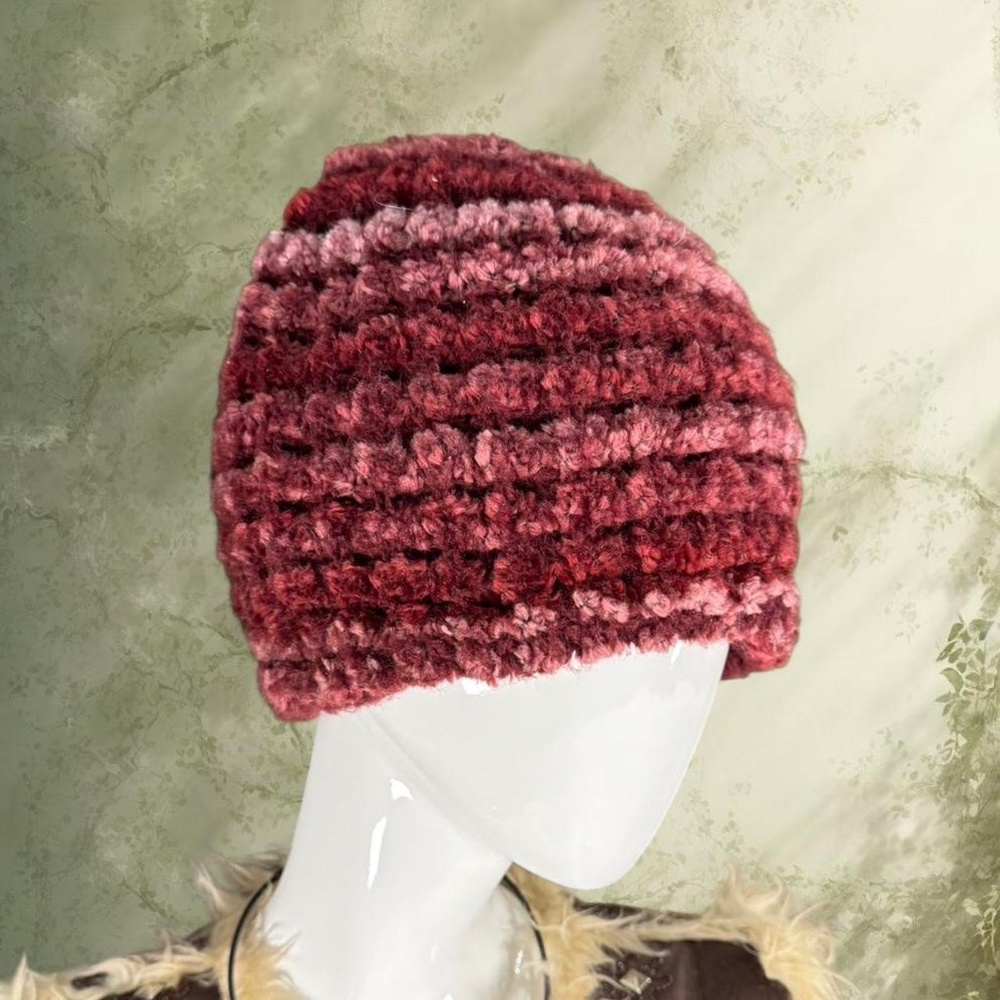 Vintage‎ Italian Chenille Beanie Hat